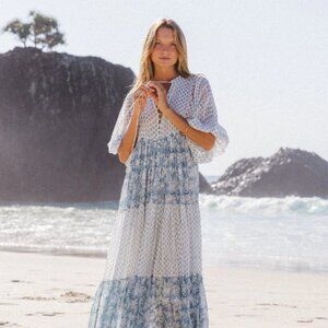 Daughters of India - Nora Dress XS - Aquamarine - BRAND NEW WITH TAGS